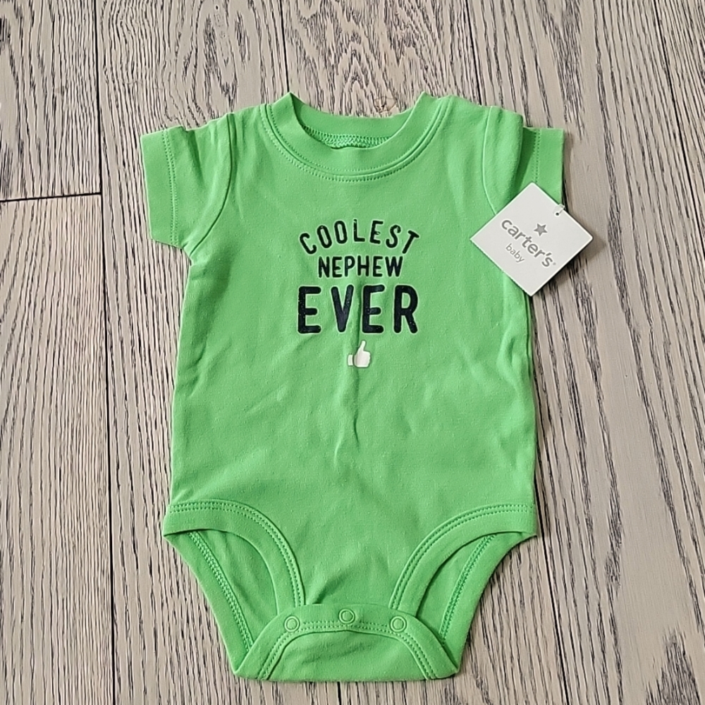 ✨️5/$25 ✨️Carter's Onsie "Coolest Nephew Ever"